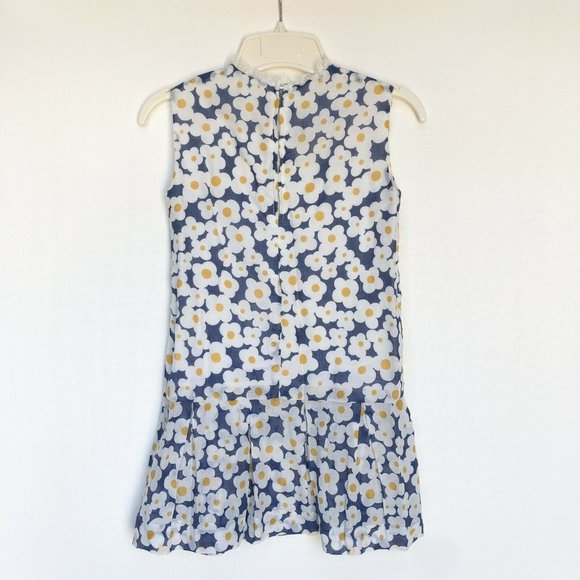 Vintage Montgomery Ward Girls Drop Waist Dress Approx Size     Flowers - Picture 2 of 11